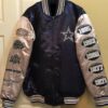 nfl dallas cowboys super bowl champions satin jacket