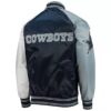 nfl dallas cowboys tricolor satin jacket 1
