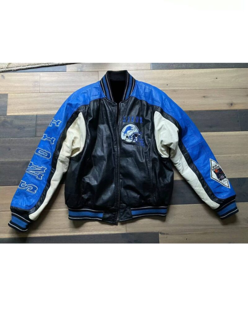 nfl detroit lions carl banks g lll leather jacket scaled 1