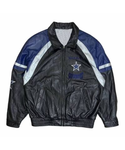 nfl football team dallas cowboys leather jacket