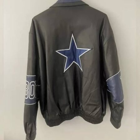 nfl team dallas cowboys football leather jacket 1