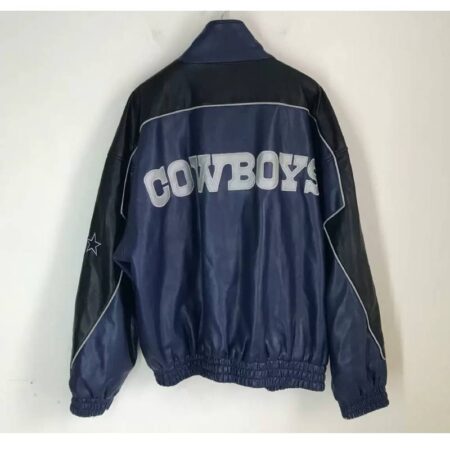 nfl team dallas cowboys football leather jacket 2