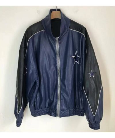 nfl team dallas cowboys football leather jacket 3