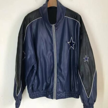 nfl team dallas cowboys football leather jacket 3