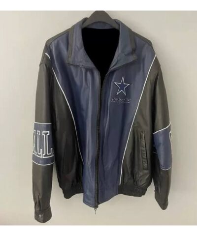 nfl team dallas cowboys football leather jacket