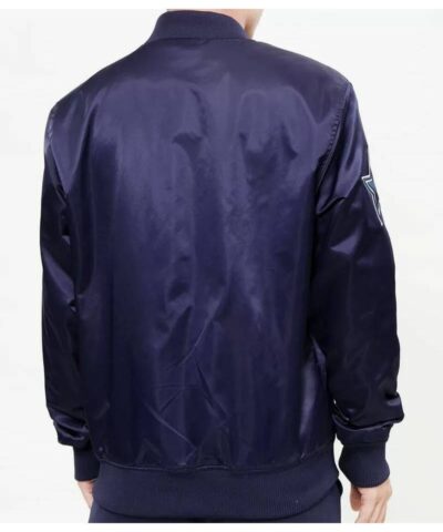 nfl team silver dallas cowboys satin jacket 3