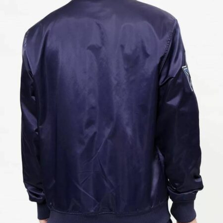 nfl team silver dallas cowboys satin jacket 3