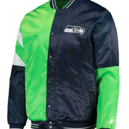 seattle seahawks green and blue jacket