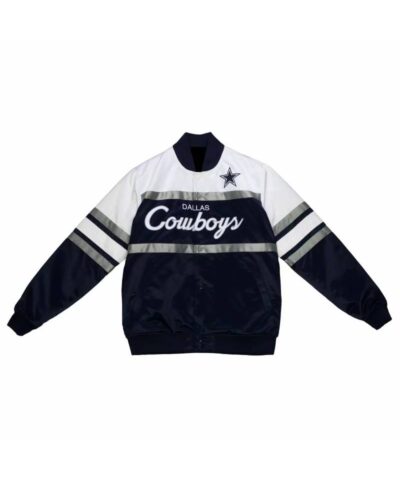 tricolor nfl team dallas cowboys satin jacket