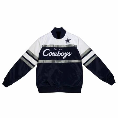 tricolor nfl team dallas cowboys satin jacket
