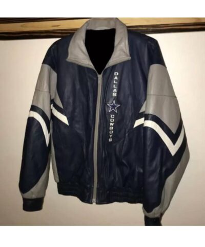 vintage 90s nfl dallas cowboys leather jacket 2