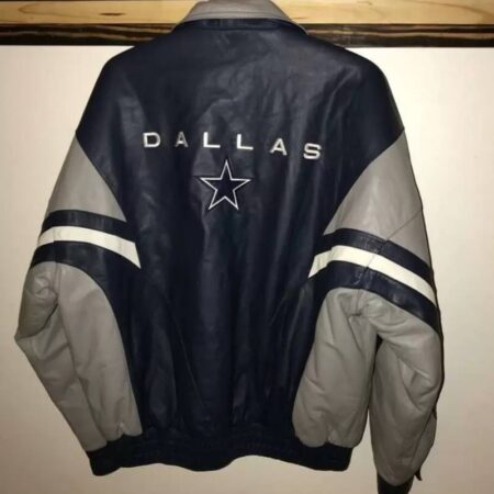 vintage 90s nfl dallas cowboys leather jacket 3