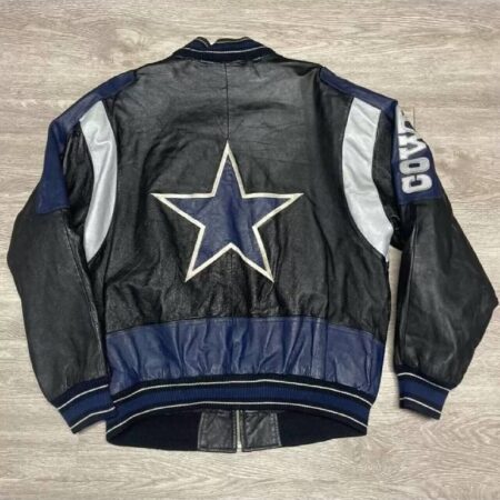 vintage carl banks dallas cowboys leather jacket 1