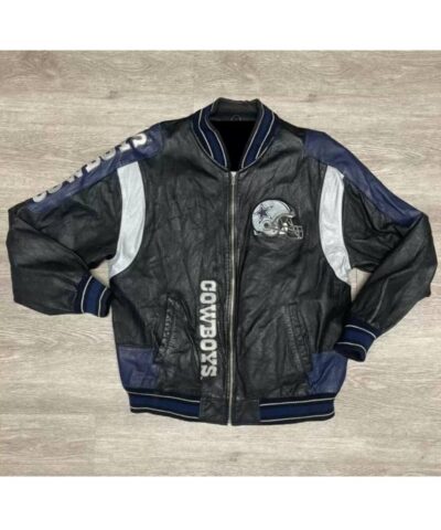 vintage carl banks dallas cowboys leather jacket
