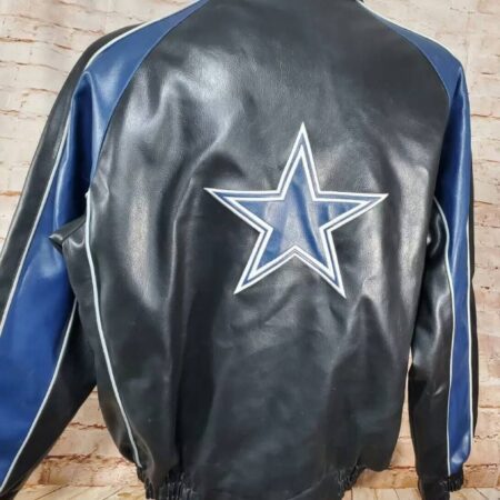 vintage dallas cowboys football leather jacket 1
