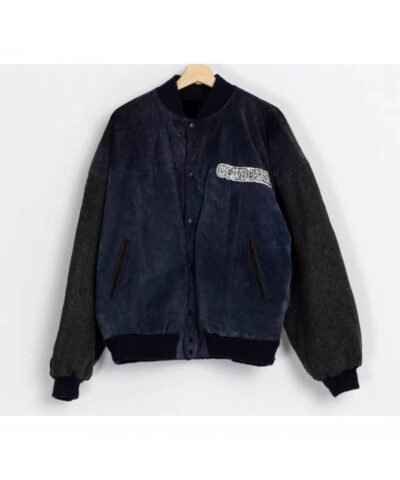 vintage dallas cowboys rugby club suede leather jacket