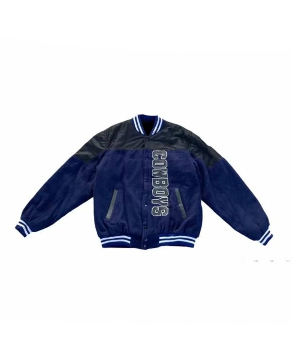 vintage nfl dallas cowboys suede leather jacket
