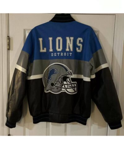 vintage nfl detroit lions leather jacket scaled 1