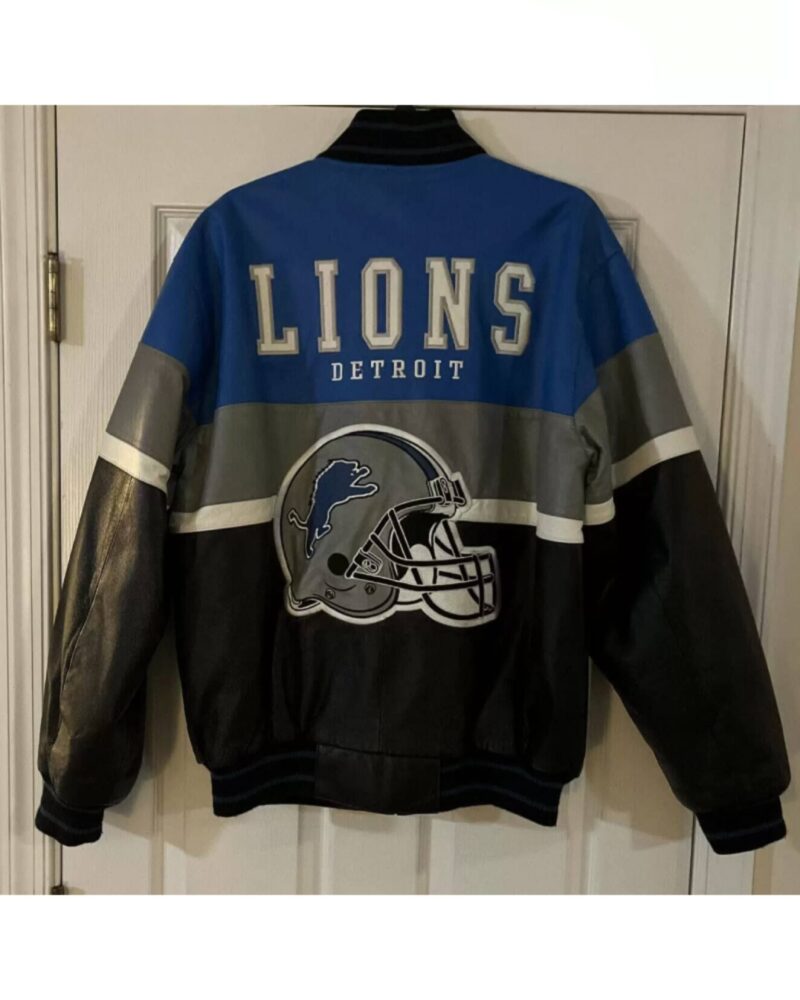 vintage nfl detroit lions leather jacket scaled 1
