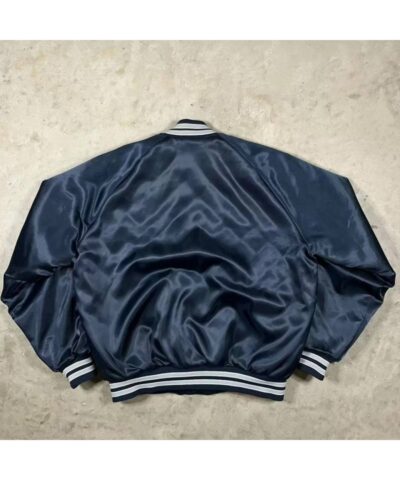vintage nfl team dallas cowboys navy satin jacket 1