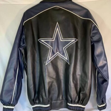 vtg nfl dallas cowboys leather bomber jacket 1