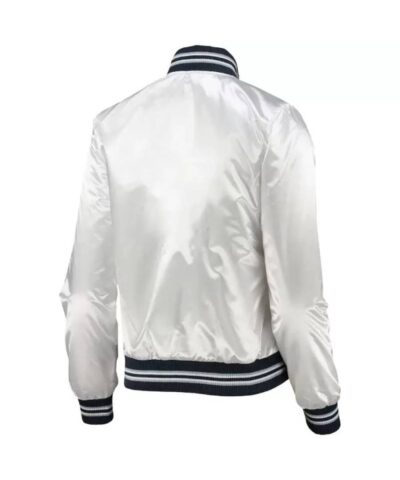 white nfl team dallas cowboys satin jacket 1
