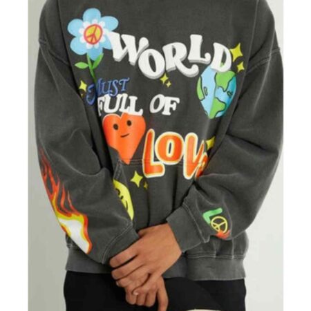 world of love grey hoodie scaled 1