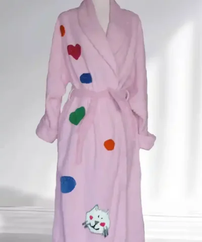 Confetti Kitty Bathrobe