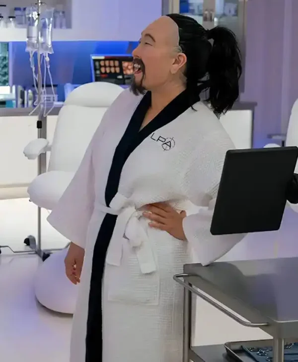 Jackpot 2024 Awkwafina White Robe