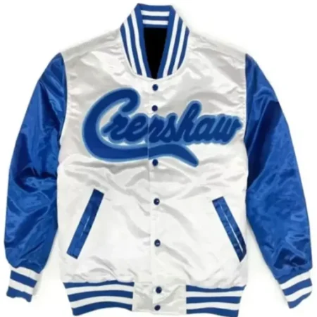Kobe Bryant Crenshaw Varsity White Jacket 1