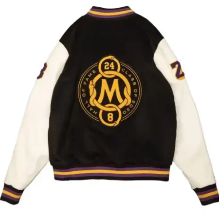 Kobe Bryant Varsity Jacket Back