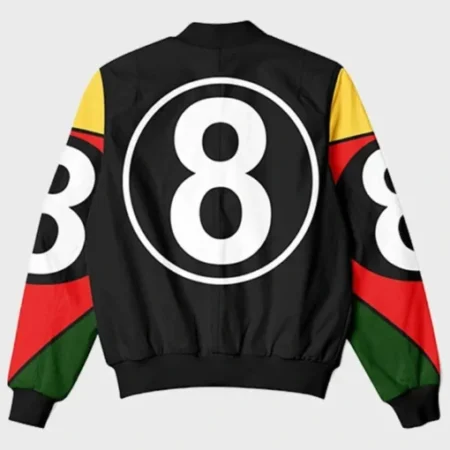 8 Ball 90s Black Vintage Bomber Jacket