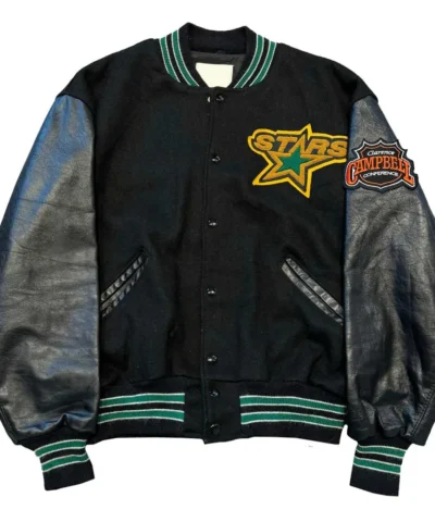90s dallas stars varsity jacket