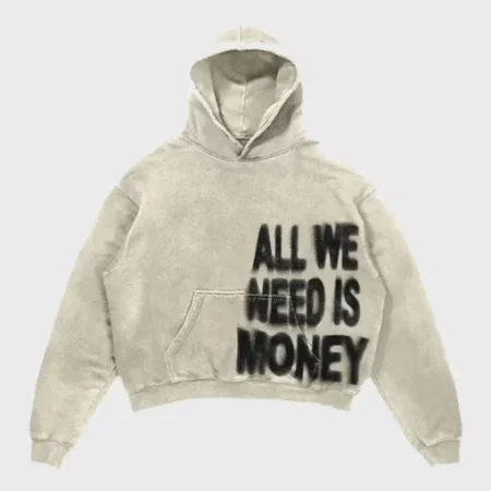 All We Need Is Love Beige Hoodie