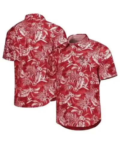 Arizona Cardinals Coral Front Office Button Up Shirt