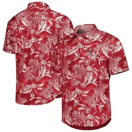Arizona Cardinals Coral Front Office Button Up Shirt