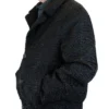 Astrakhan Persian Lamb Fur Black Winter Warm Jacket For Mens webp