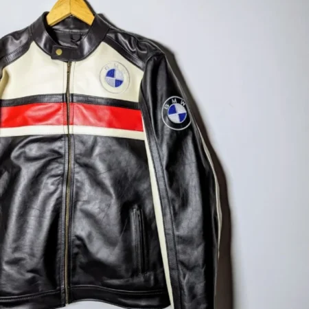 BMW Racing Leather Streetwear Jacket