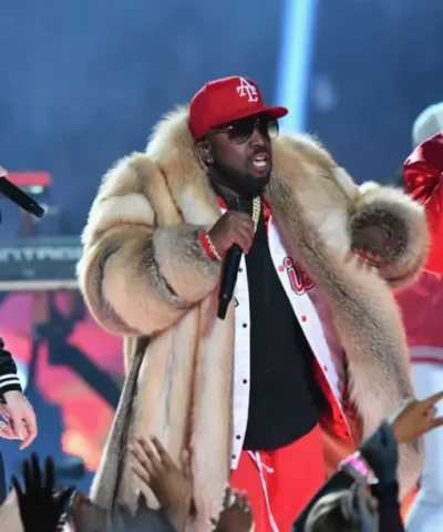 Big Boi Super Bowl Fur Multicolored Coat