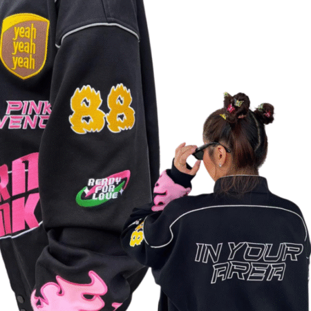 Born Pink Racer Cotton Polyester Jacket