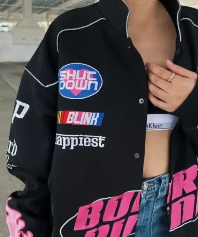 Born Pink Racer Cotton Polyester Jackets 600x600