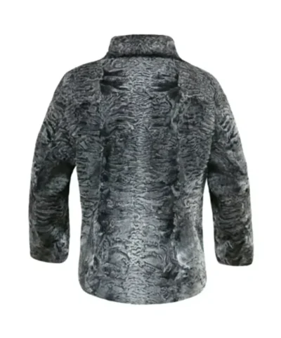 Broadtail Sawarka Persian Karakul Astrakhan Lamb Fur Grey Winter Jacket.webp