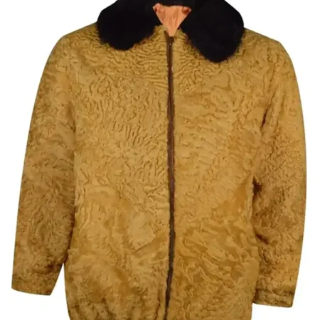 Brown Persian Lamb Fur Winter Jacket webp