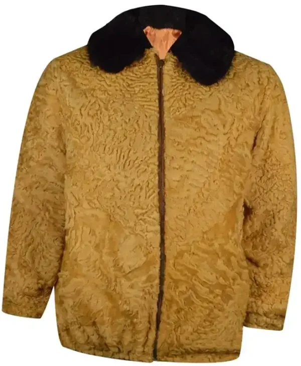 Brown Persian Lamb Fur Winter Jacket webp