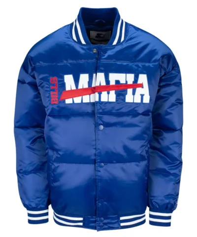 Buffalo Bills Blue Puffer Jacket