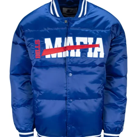 Buffalo Bills Blue Puffer Jacket