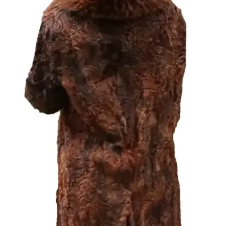 Buy Cognac Persian Lamb Fur Stroller Fox Brown Coat For Unisex webp
