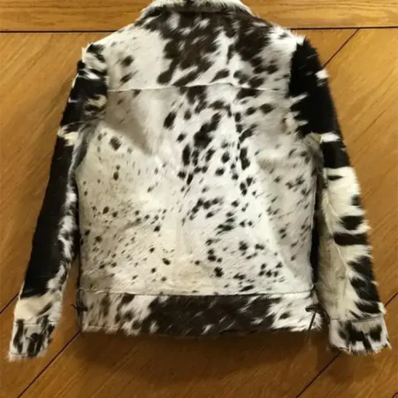Buy Cowhide Black And White Skin Fur Leather Jacket For Men And Women webp