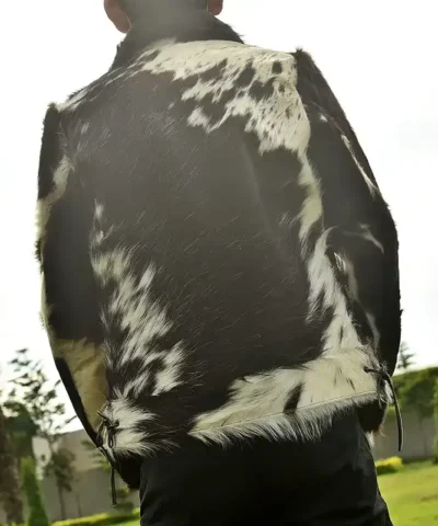 Buy Cowhide Brown And White Skin Fur Leather Jacket For Men And Women.webp