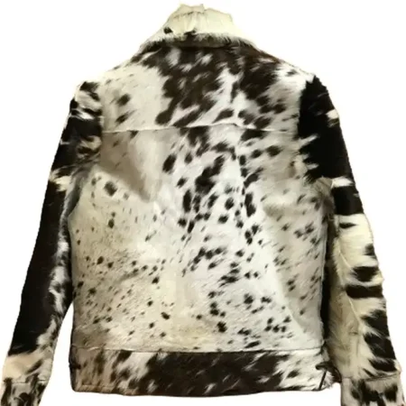 Buy Cowhide Brown Black And White Leather Fur Jacket For Men And Women webp
